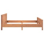 vidaXL Cadre de lit Bois de teck massif 160x200 cm