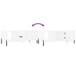 vidaXL Table basse blanc 102x50x40 cm bois d'ingénierie