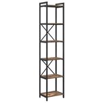 vidaXL Étagère Chêne fumé 40 x 30 x 189 5 cm Bois d'ingénierie