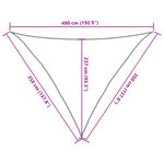 vidaXL Voile d'ombrage 160 g/m² Rouge 3 5x3 5x4 9 m PEHD