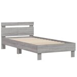 vidaXL Cadre de lit sans matelas avec lumières LED 100x200 cm
