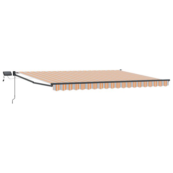 vidaXL Store rétractable manuel avec LEDs 4 × 3 m