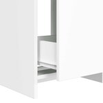 vidaXL Meuble de salle de bain avec évier Blanc 42 x 40 x 84 5 cm