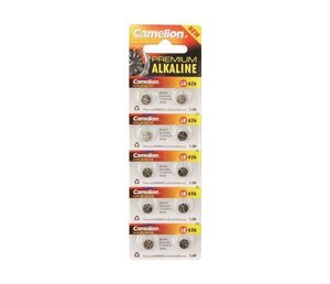 Pack de 10 Piles bouton pour montre LR626/AG4 1,5V-18mAh CAMELION