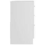 vidaXL Armoire d'évier Blanc 63x30x54 cm Bois d'ingénierie