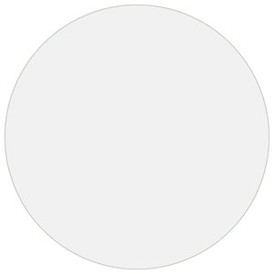 vidaXL Protecteur de table transparent Ø 90 cm 1 6 mm PVC
