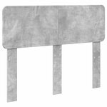 vidaXL Cadre de lit Gris béton 120 x 190 cm Bois d'ingénierie