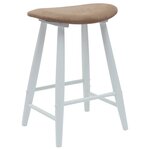 vidaXL Chaises de salle à manger 2 Pièces Blanc 46 x 37 x 63 cm