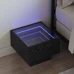 vidaXL Armoire de rangement Chêne noir 40 x 40 x 30 cm