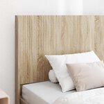 vidaXL Cadre de lit avec rangement et tête de lit Chêne Sonoma