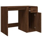 vidaXL Bureau Chêne marron 100x49x75 cm Bois d'ingénierie