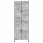 vidaXL Ensemble de Meubles 2 Pièces Gris béton Bois d'ingénierie