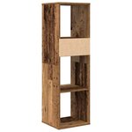 vidaXL Bibliothèque vieux bois 34x31x112 cm bois d'ingénierie