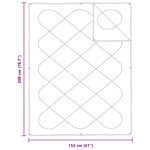 vidaXL Couettes & Duvets Blanc 155 x 200 cm Microfibre