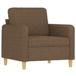 vidaXL Fauteuil Marron 60 cm Tissu