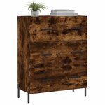 vidaXL Buffet chêne fumé 69 5x34x90 cm bois d'ingénierie