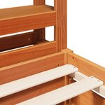 vidaXL Cadre de lit sans matelas cire marron 150x200cm bois pin massif