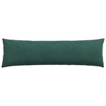 vidaXL Coussins de canapé 2 Pièces Vert foncé 145 x 40 cm