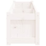 vidaXL Jardinière blanc 180x31x31 cm bois de pin massif