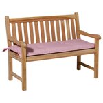 Madison Coussin de banc Panama 120x48 cm Rose pâle