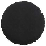 vidaXL Coussins de siège 2 Pièces Noir Ø 40 x 13 cm Velours