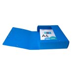 Boite De Classement Exabox Dos 80mm Carte Lustrée - A4 - Bleu - Exacompta