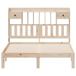 vidaXL Lit bibliothèque sans matelas 150x200 cm bois massif de pin