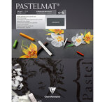 Bloc Pastelmat n°6 24x30 12F Anthracite 360g CLAIREFONTAINE