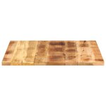 vidaXL Dessus de table 90x90x2 5 cm carré bois massif manguier brut