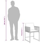 vidaXL Chaises de jardin avec coussins lot de 4 beige résine tressée