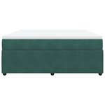 vidaXL Sommier à lattes de lit et matelas Vert foncé 180x200cm Velours
