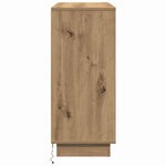 vidaXL Buffet LED Chêne artisanal 90 x 32 x 75 cm Bois d'ingénierie