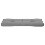 vidaXL Coussin de palette gris 120x40x12 cm tissu