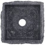 vidaXL Lavabo Gris 30x30x13 cm Marbre