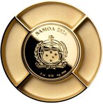 Pièce de monnaie en Argent 10 Dollars g 155.5 (5 oz) Millésime 2026 ROTATING FOOTBALL PLAYER 3D