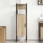 vidaXL Cabinet de salle de bain avec étagère Beige 33 x 33 x 120 5 cm