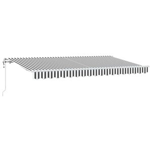 vidaXL Auvent Rétractable Anthracite 400 x 200 cm tissu