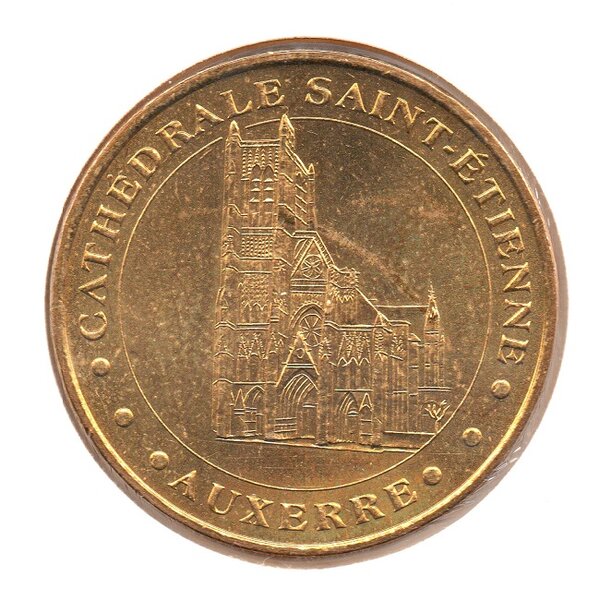 Mini médaille monnaie de paris 2007 - cathédrale saint-etienne d’auxerre