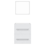 vidaXL Armoire de salle de bain avec miroir Blanc 41x38 5x48 cm