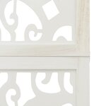 vidaXL Cloison de séparation 5 panneaux blanc bois de paulownia massif