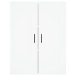 vidaXL Buffet haut Blanc 69 5x34x180 cm Bois d'ingénierie