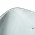 vidaXL Brouette Argent et noir 137 x 60 x 65 5 cm Acier galvanisé