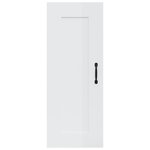 vidaXL Armoire suspendue Blanc brillant 35x34x90 cm Bois d'ingénierie