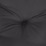 vidaXL Coussins de palette lot de 5 noir tissu