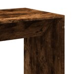 vidaXL Table de bar chêne fumé 51x50x103 5 cm bois d'ingénierie