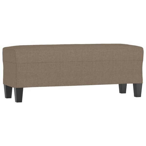 vidaXL Banc Taupe 100x35x41 cm Tissu