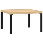 vidaXL Salon de jardin 2 Pièces avec coussins noir aluminium