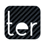 Numéro TER-Numéro adhésif pour boîtes aux lettres - Vinyle épais texturé, hauteur 50 mm - Carbone