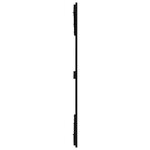 vidaXL Tête de lit murale Noir 166x3x110 cm Bois massif de pin