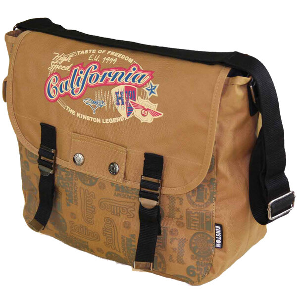 Sacoche style us california coloris marron
